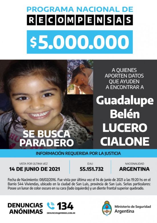 Tres años sin Guadalupe Belén Lucero: ninguna certeza sobre su paradero y una ausencia que duele
