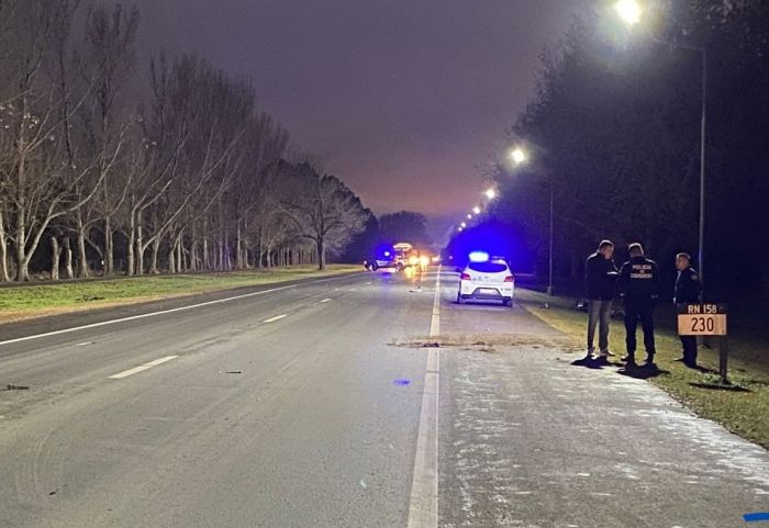 Un joven falleció en un siniestro vial en la Ruta 158