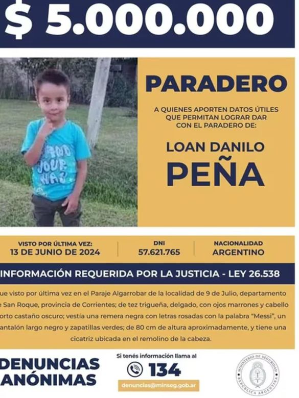 Operativo en Comodoro Rivadavia: un chico le dijo “soy Loan” a un militar y la Policía Federal busca al menor desaparecido