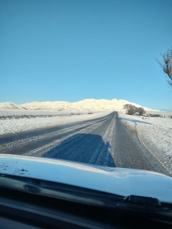 La nieve transformó las Sierras en un paisaje invernal único