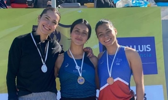 Luisina Zabala: "Otra vez dos medallitas para Rio Cuarto, bronce en los 100m y plata en los 200m"