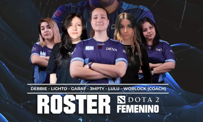 Orgullo argento: Un equipo de Dota 2 femenino, a pasitos del Mundial que se disputará en diciembre en China