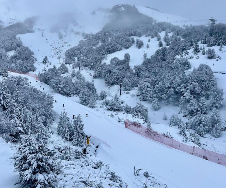 En Bariloche ocurrió una hermosa nevada primaveral