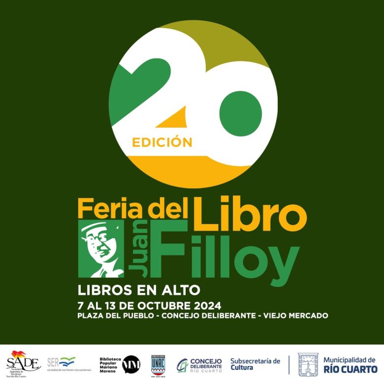 ​Hoy arranca la Feria del Libro Juan Filloy y festeja sus 20 años