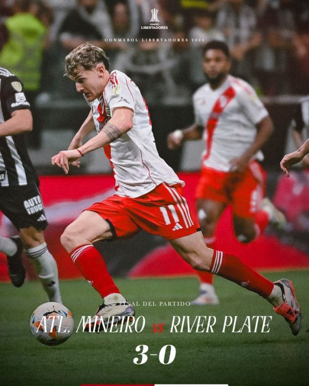 Mineiro  saca buena ventaja sobre River