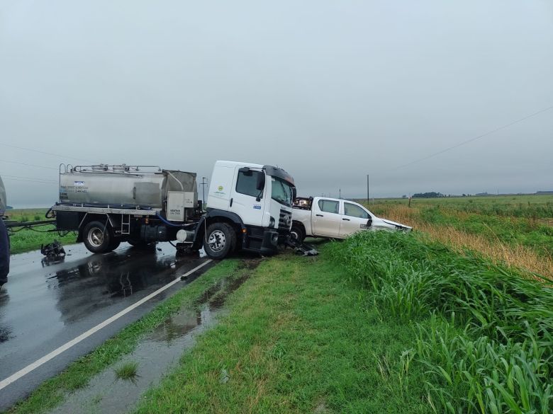 Corte total de ruta 4 por un choque múltiple 