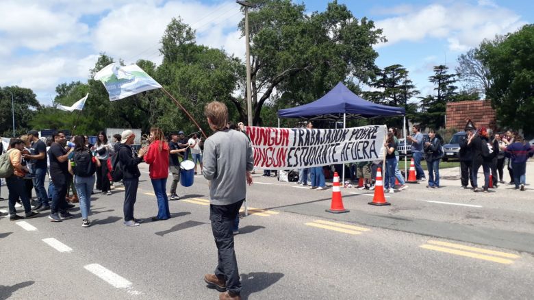 Corte de ruta frente al Campus para visibilizar la crisis universitaria