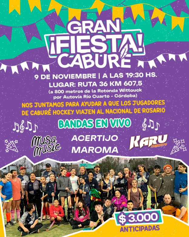 Hacia una total convivencia : Caburé Hockey prepara su gran fiesta 