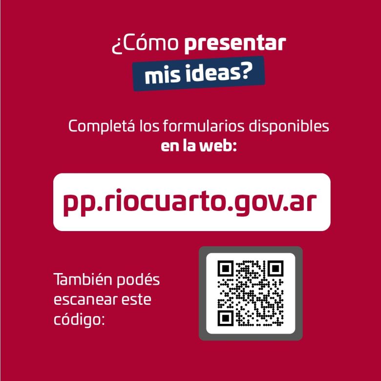 Presupuesto Participativo: el exitoso programa entra en la recta final de presentación de ideas