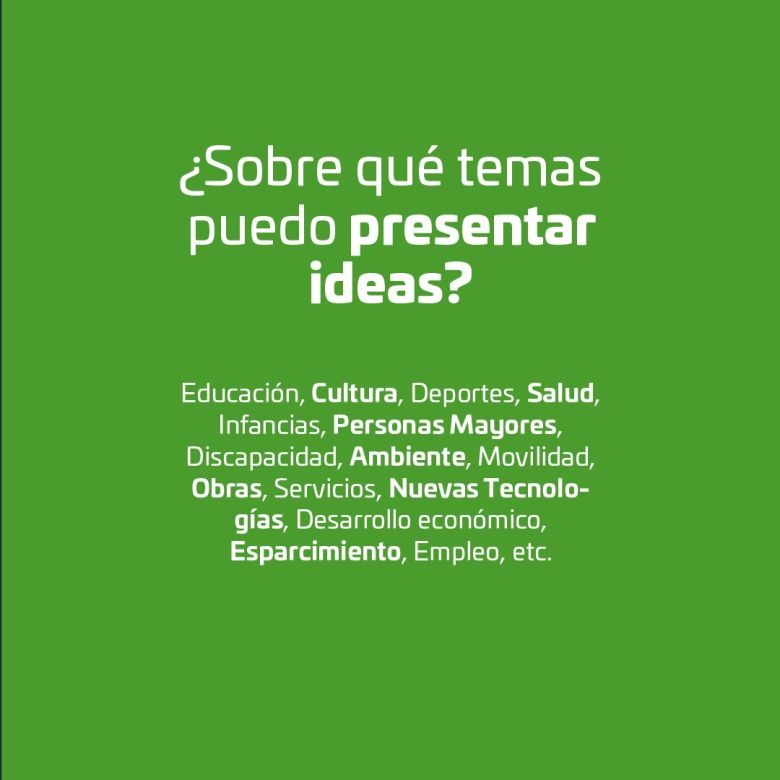 Presupuesto Participativo: el exitoso programa entra en la recta final de presentación de ideas