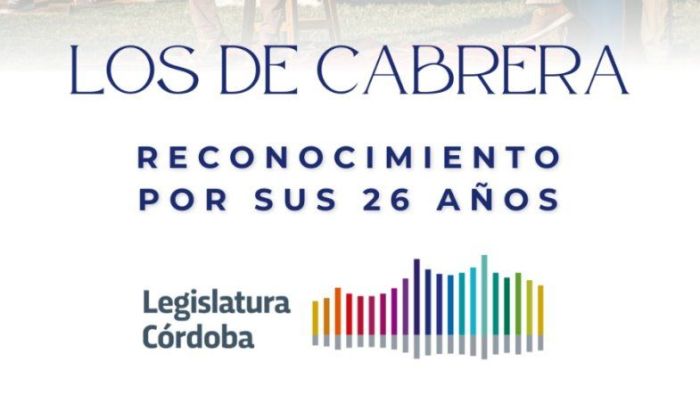 Los de Cabrera serán reconocidos por la legislatura de Córdoba