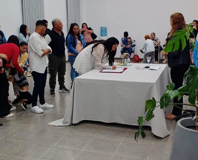 Se realizó el primer casamiento en el CGM de barrio Alberdi