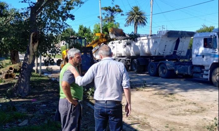 El Intendente De Rivas recorre los barrios afectados tras el temporal